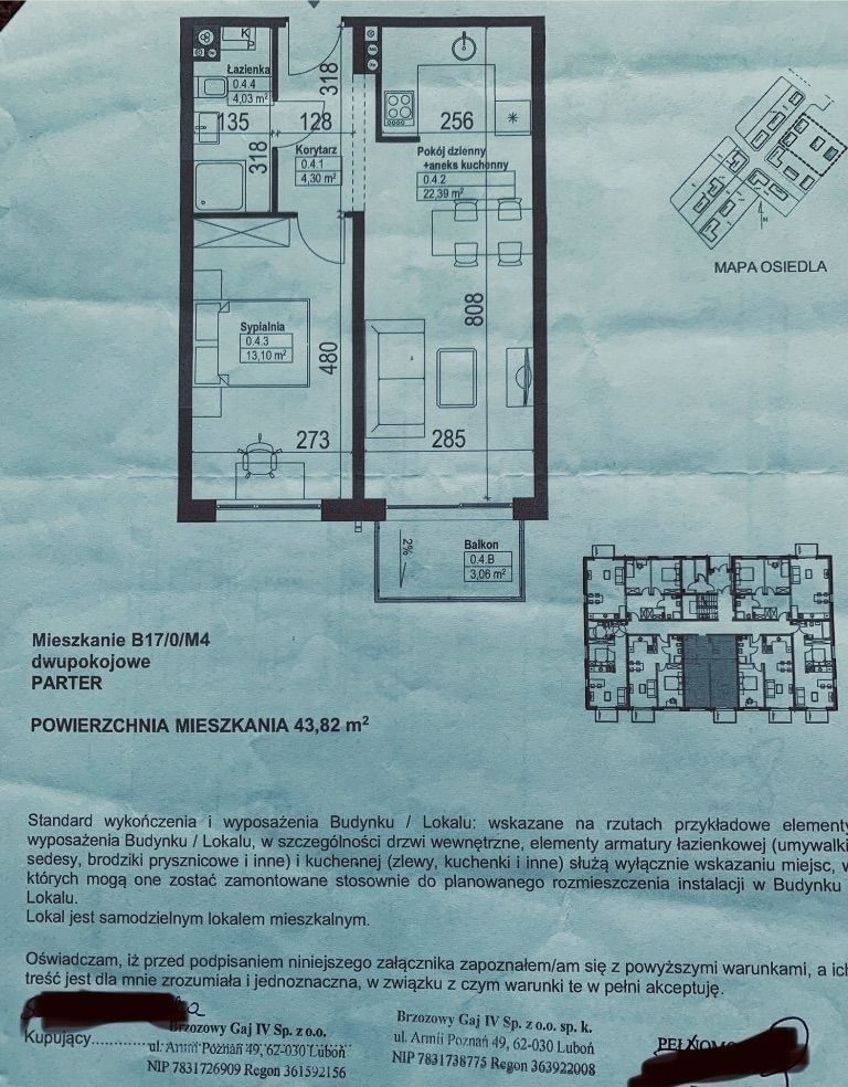 Mieszkanie 2 pokojowe na Sprzedaż