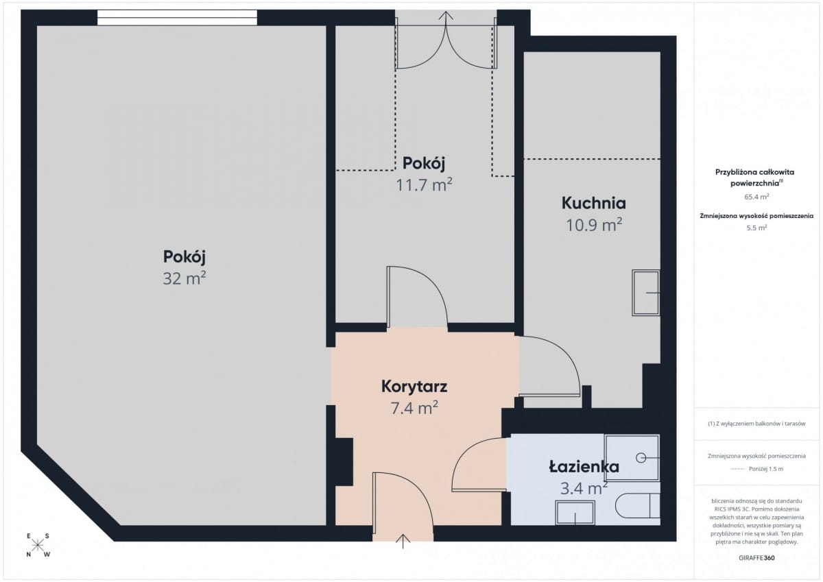 Mieszkanie 2 pokojowe na Sprzedaż