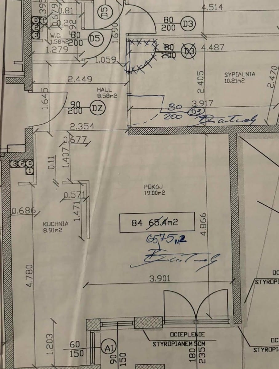 Mieszkanie 3 pokojowe na Wynajem