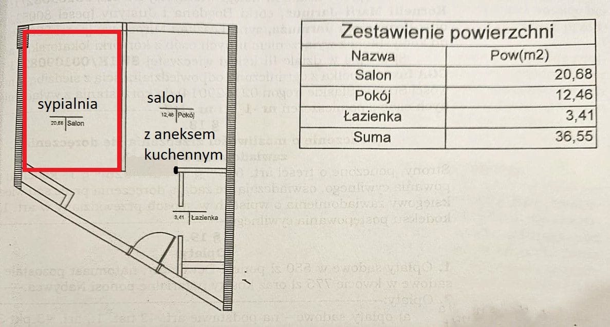 Mieszkanie 2 pokojowe na Sprzedaż