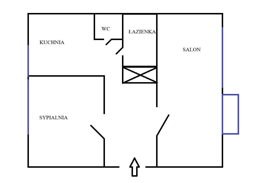 Mieszkanie 2 pokojowe na Wynajem