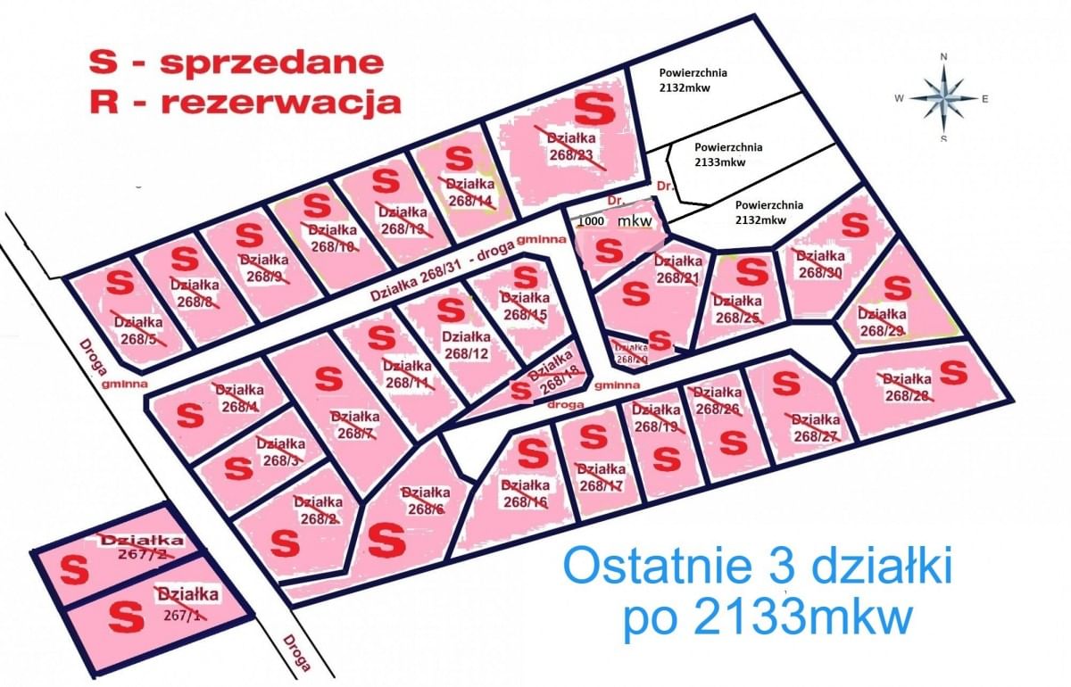 Działka  pokojowe na Sprzedaż
