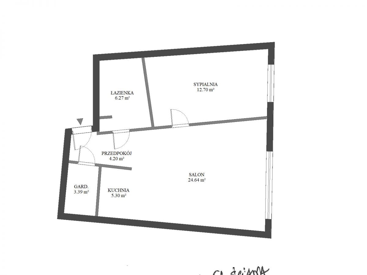 Mieszkanie 2 pokojowe na Sprzedaż