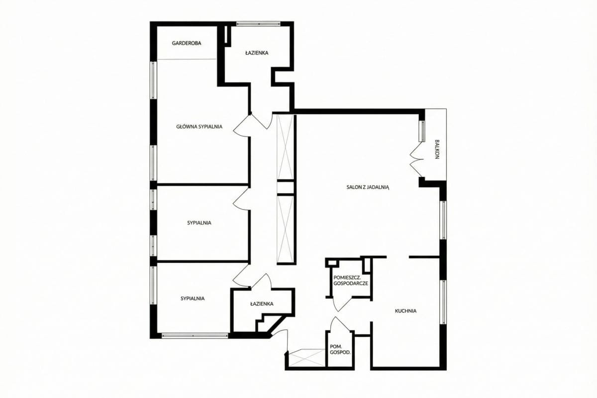 Mieszkanie 4 pokojowe na Sprzedaż