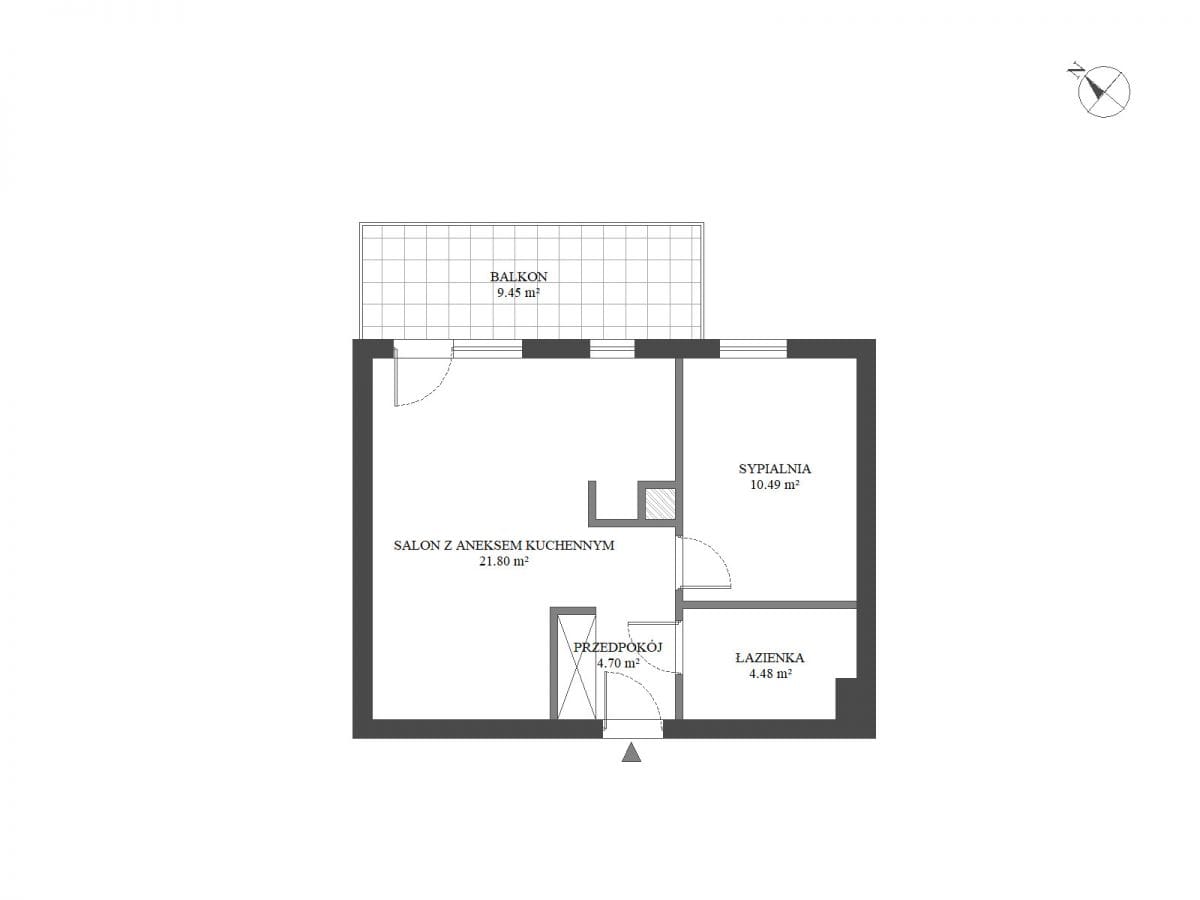 Mieszkanie 2 pokojowe na Sprzedaż