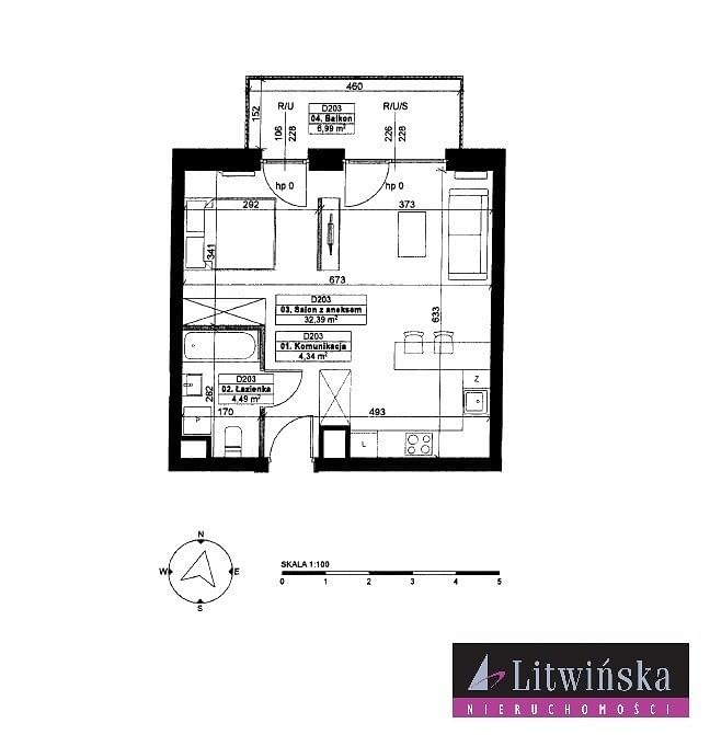 Mieszkanie 2 pokojowe na Sprzedaż
