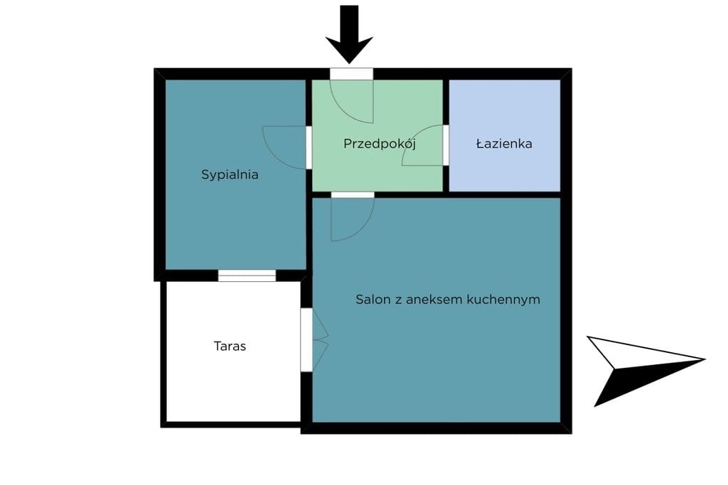 Mieszkanie 2 pokojowe na Wynajem