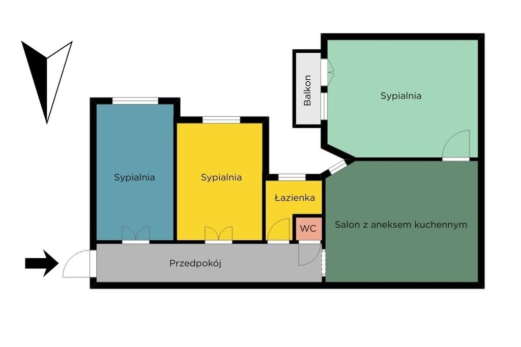 Mieszkanie 4 pokojowe na Sprzedaż