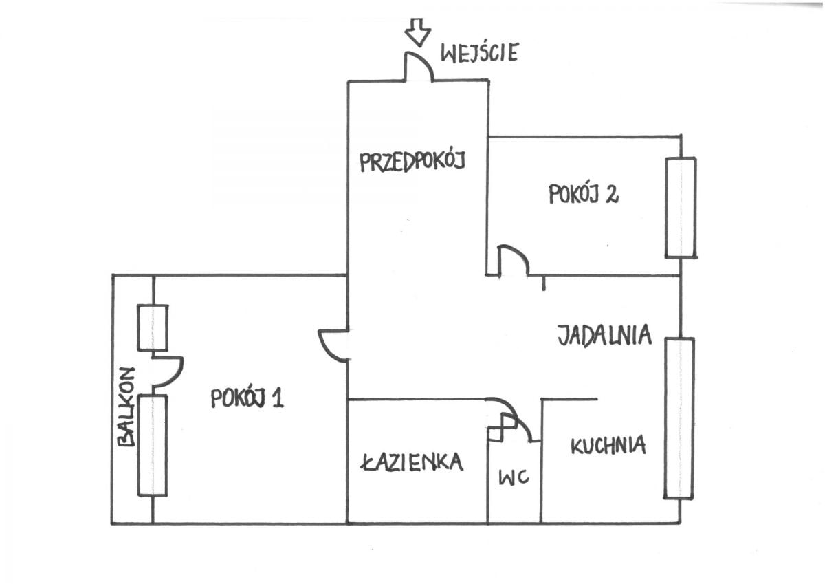Mieszkanie 2 pokojowe na Sprzedaż