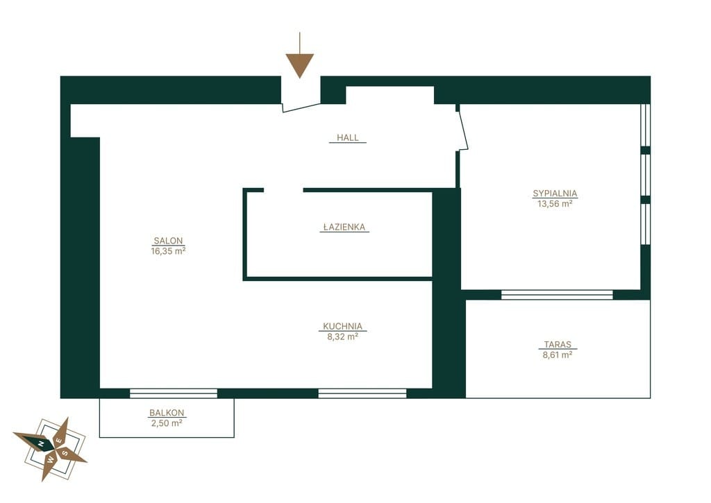 Mieszkanie 2 pokojowe na Sprzedaż