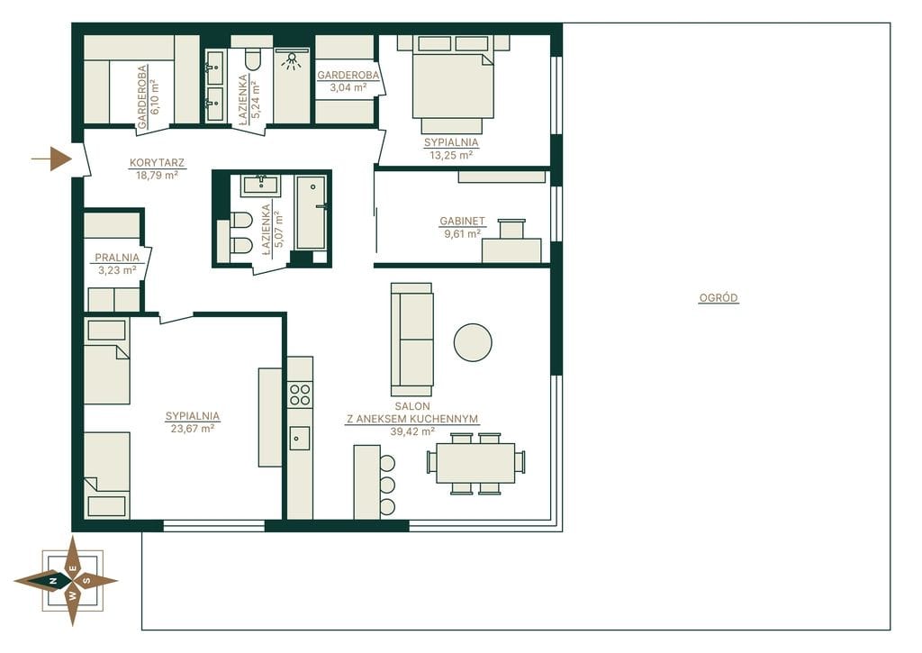 Mieszkanie 4 pokojowe na Sprzedaż