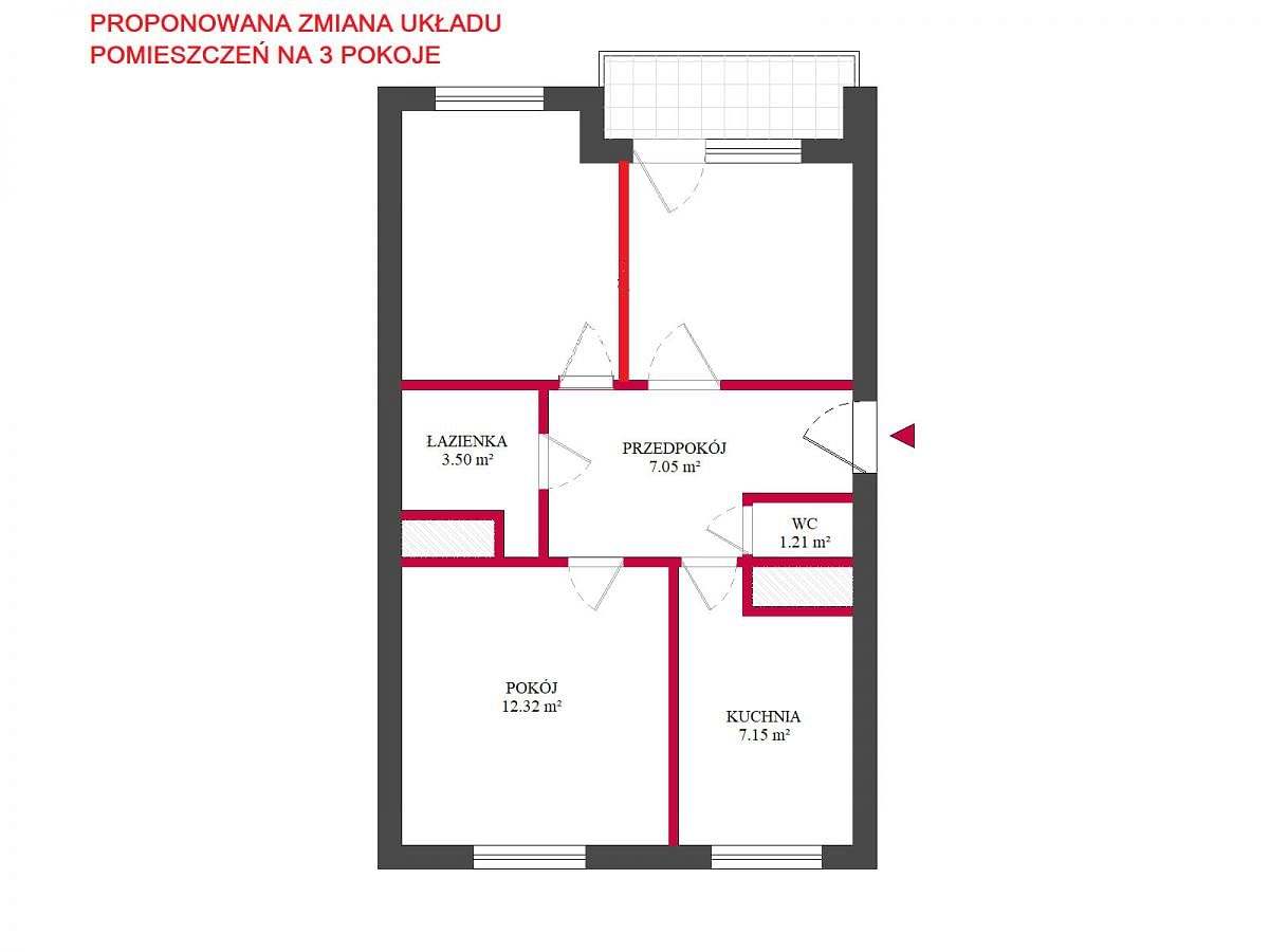 Mieszkanie 2 pokojowe na Sprzedaż