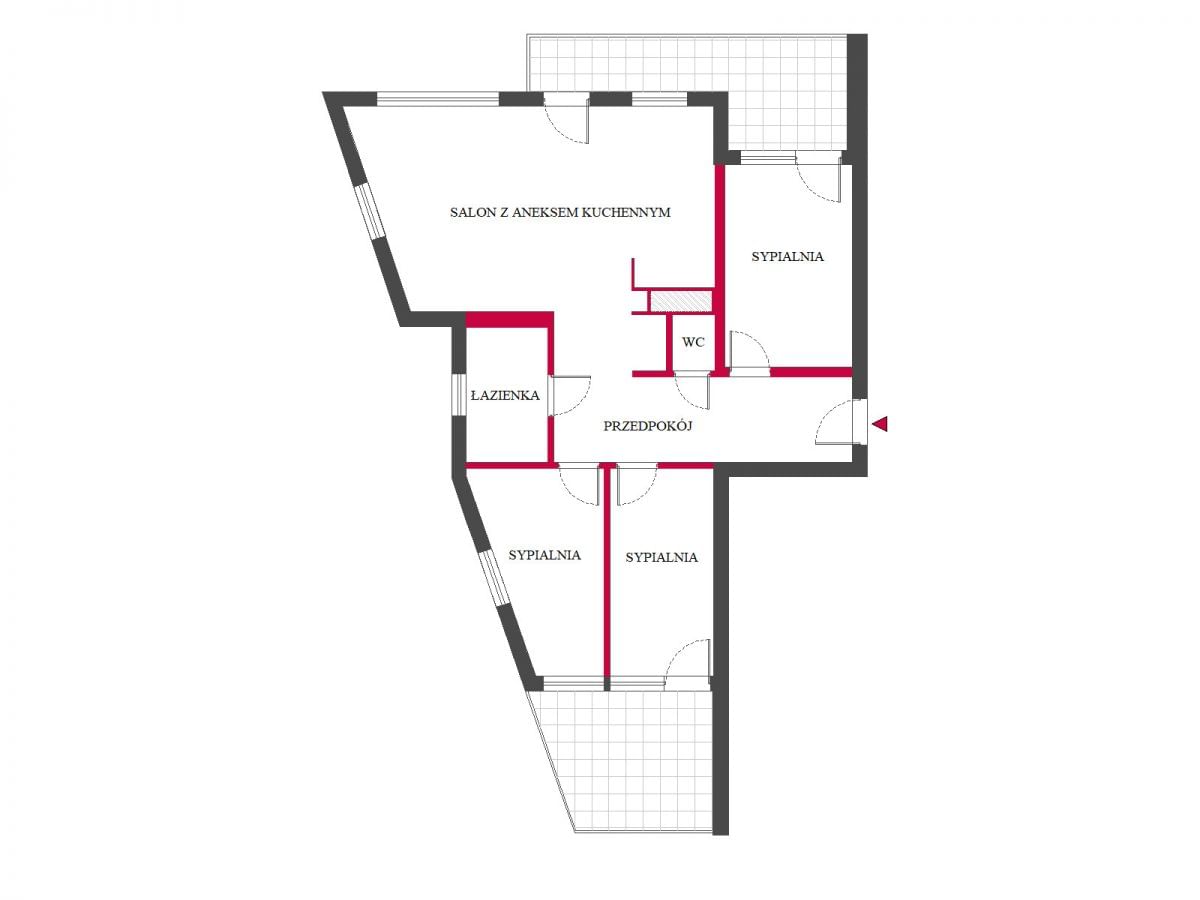 Mieszkanie 4 pokojowe na Sprzedaż
