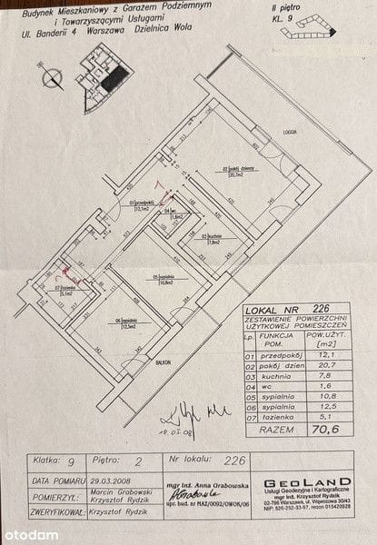 Mieszkanie 3 pokojowe na Sprzedaż