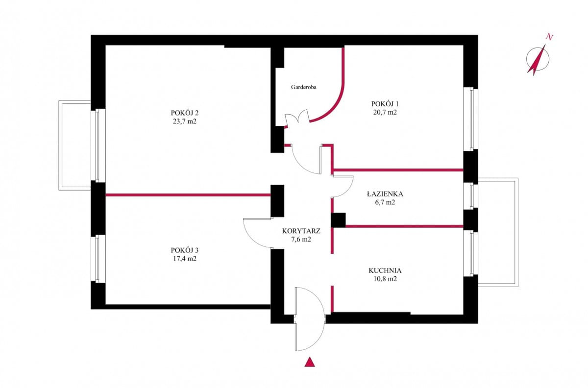 Mieszkanie 3 pokojowe na Sprzedaż