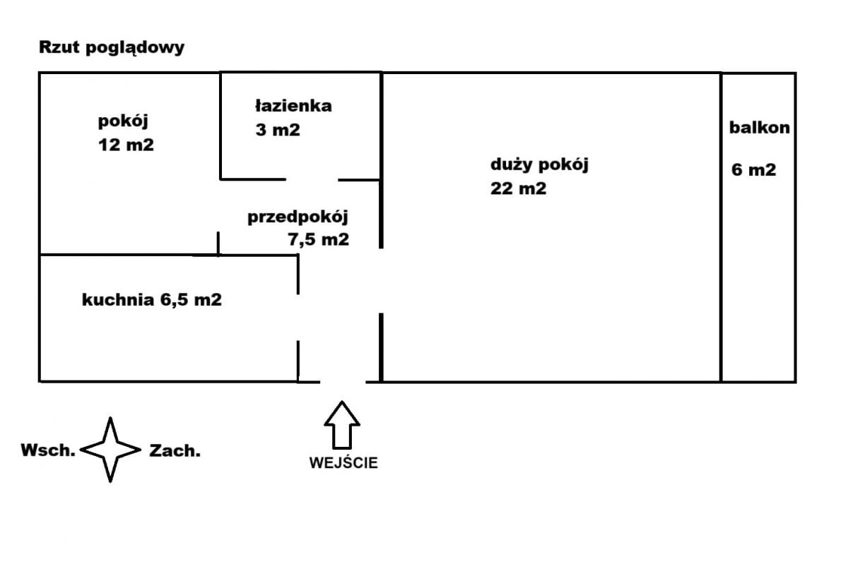 Mieszkanie 2 pokojowe na Sprzedaż
