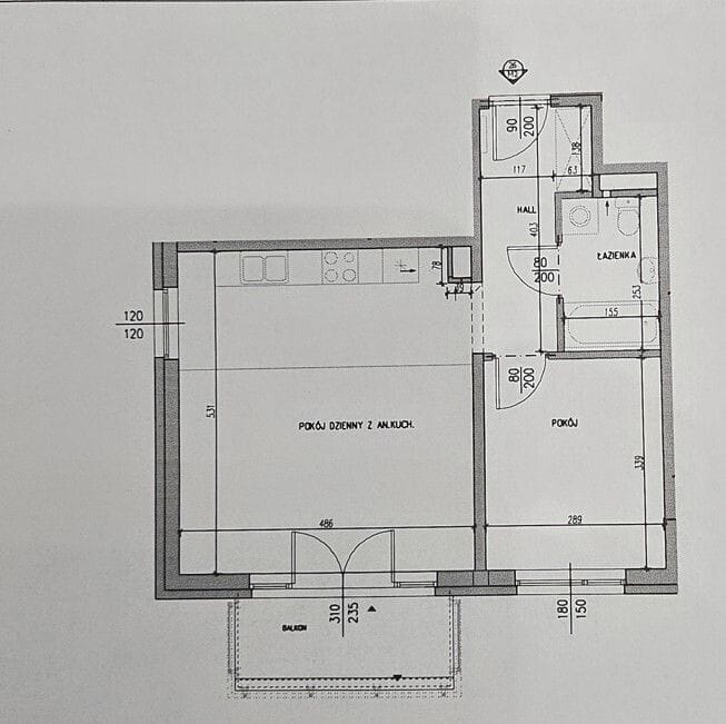 Mieszkanie 2 pokojowe na Sprzedaż