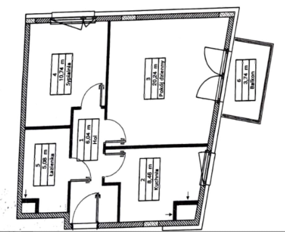 Mieszkanie 2 pokojowe na Sprzedaż