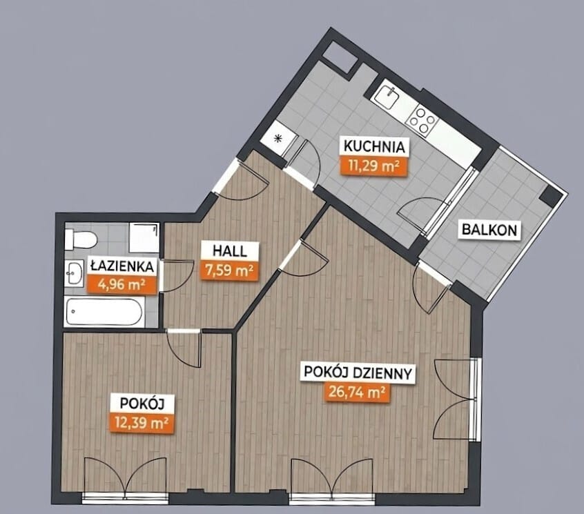 Mieszkanie 4 pokojowe na Sprzedaż