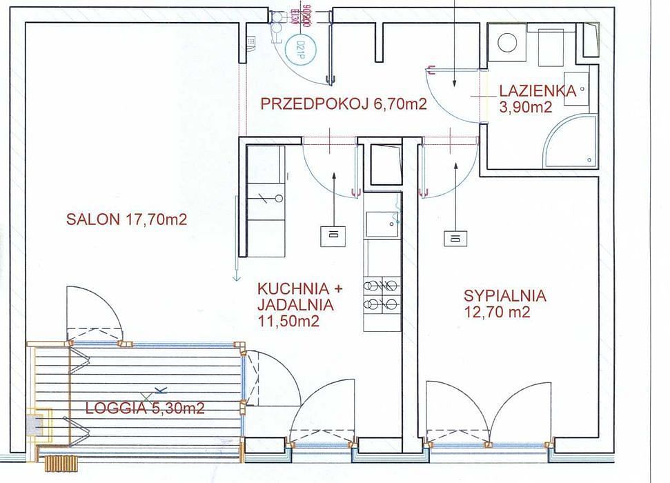 Mieszkanie 2 pokojowe na Wynajem