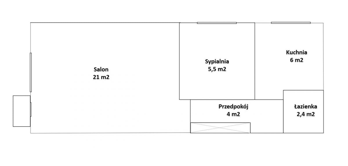 Mieszkanie 2 pokojowe na Sprzedaż