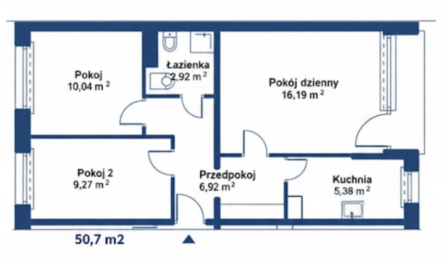 Mieszkanie 3 pokojowe na Sprzedaż