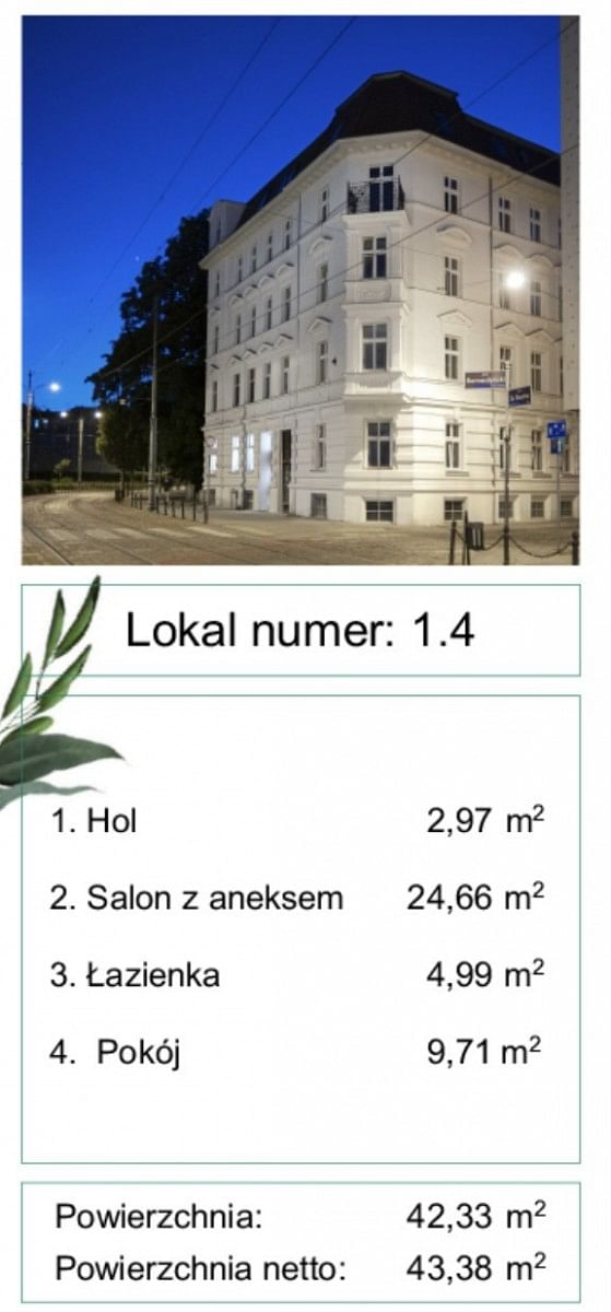 Mieszkanie 2 pokojowe na Sprzedaż