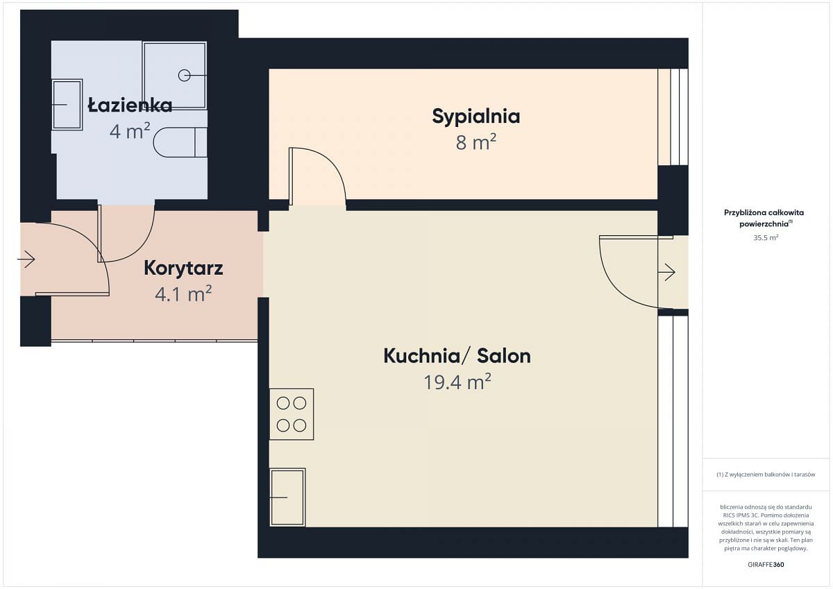 Mieszkanie 2 pokojowe na Sprzedaż