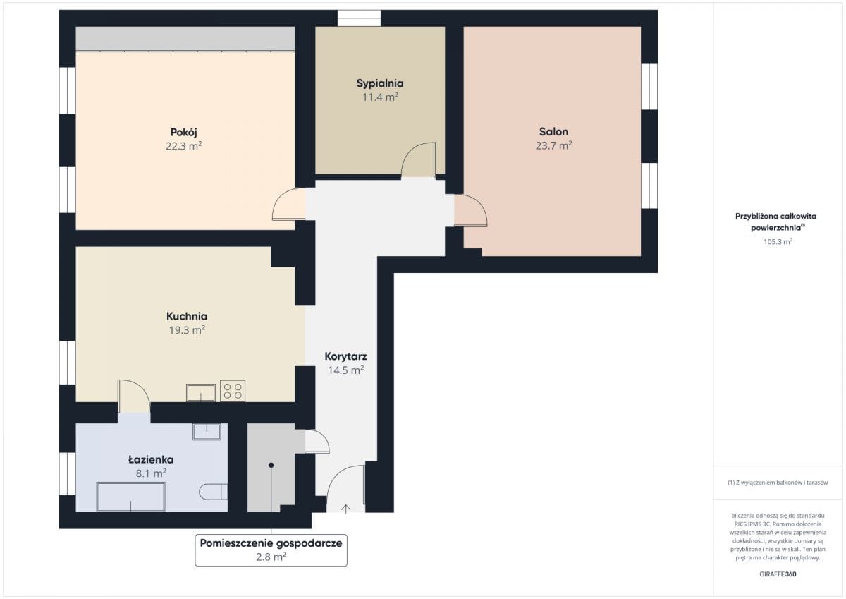 Mieszkanie 3 pokojowe na Sprzedaż