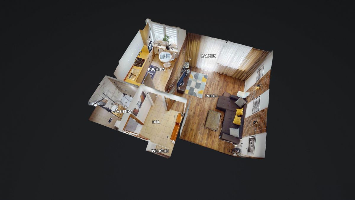 Mieszkanie 1 pokojowe na Sprzedaż