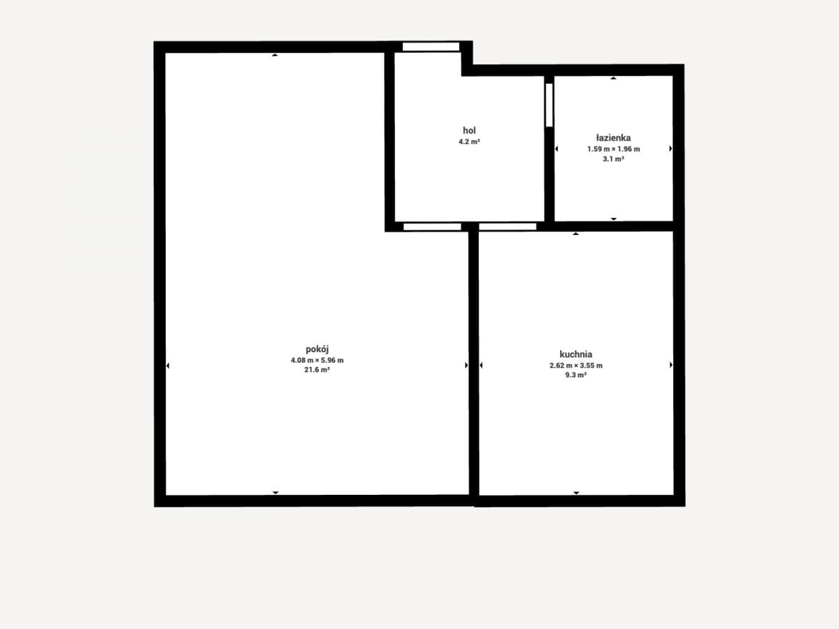 Mieszkanie 1 pokojowe na Sprzedaż