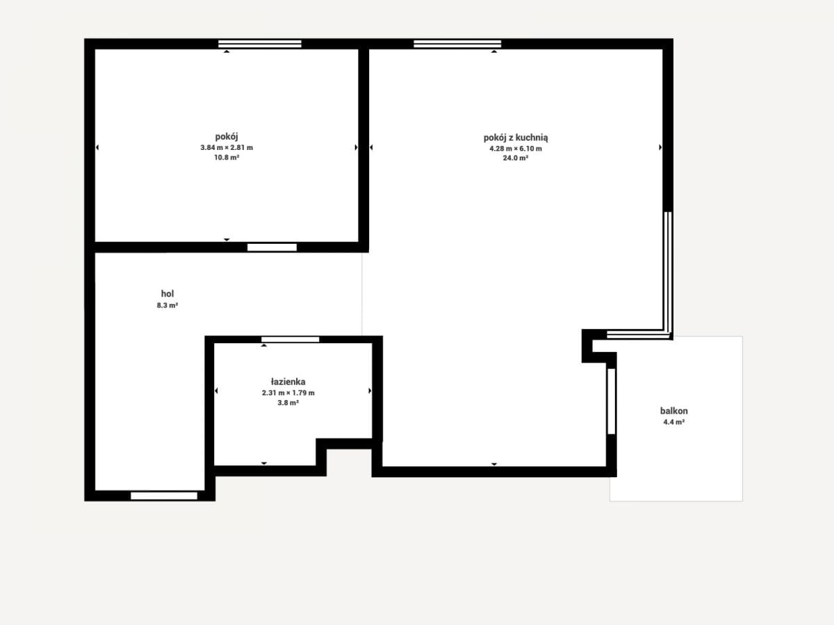 Mieszkanie 2 pokojowe na Sprzedaż