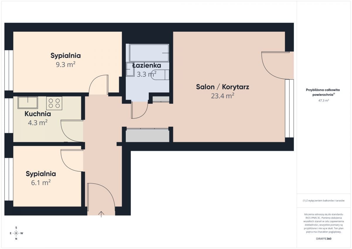 Mieszkanie 3 pokojowe na Sprzedaż