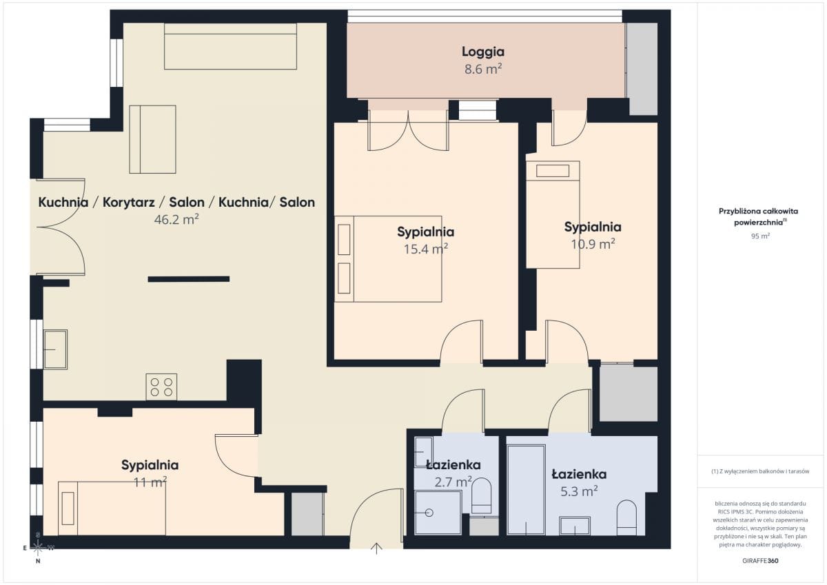 Mieszkanie 4 pokojowe na Wynajem