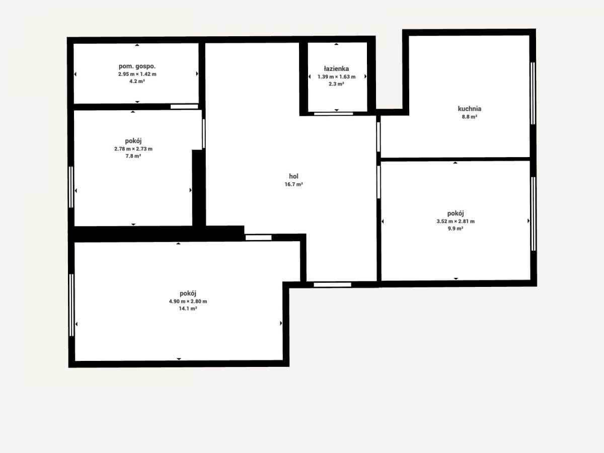 Mieszkanie 3 pokojowe na Sprzedaż