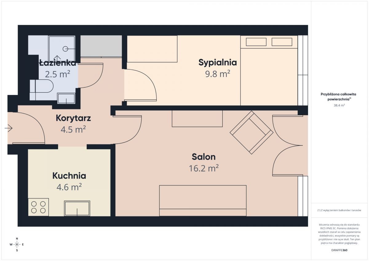 Mieszkanie 2 pokojowe na Sprzedaż