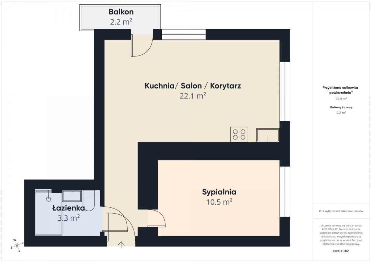 Mieszkanie 2 pokojowe na Sprzedaż