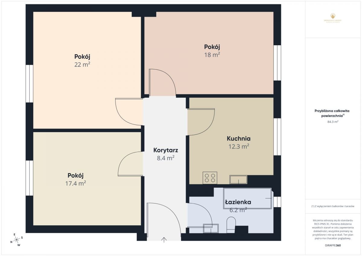 Mieszkanie 3 pokojowe na Sprzedaż