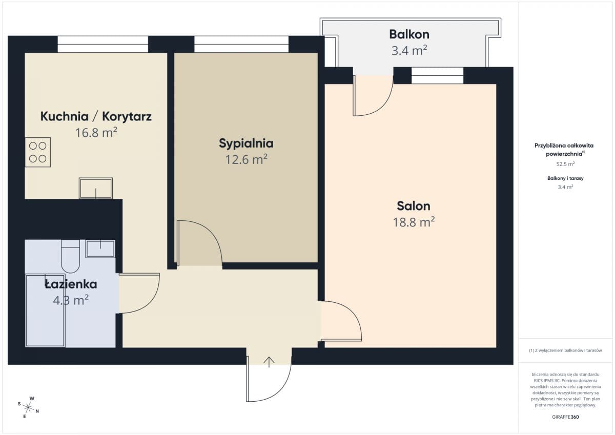 Mieszkanie 2 pokojowe na Wynajem