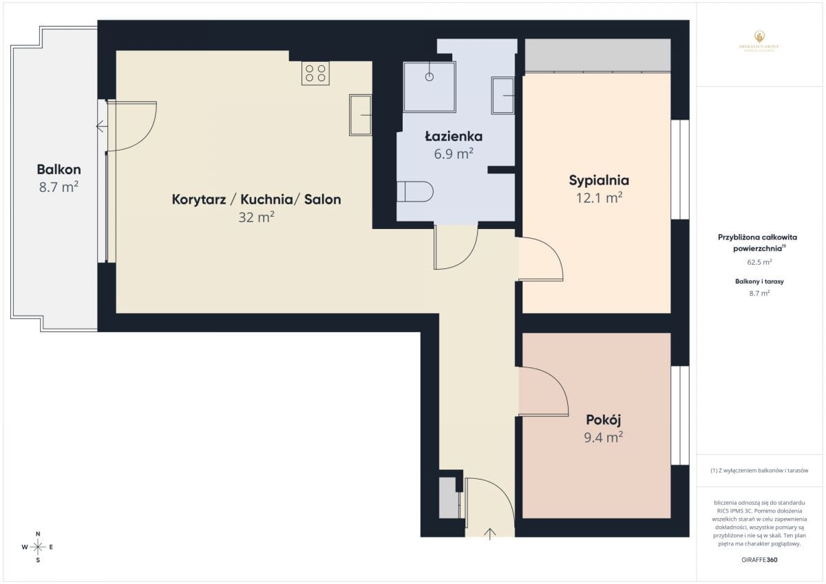 Mieszkanie 3 pokojowe na Sprzedaż