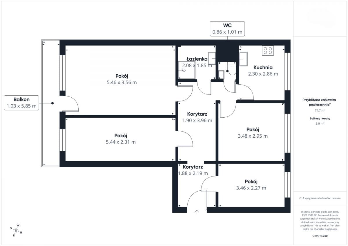 Mieszkanie 4 pokojowe na Sprzedaż