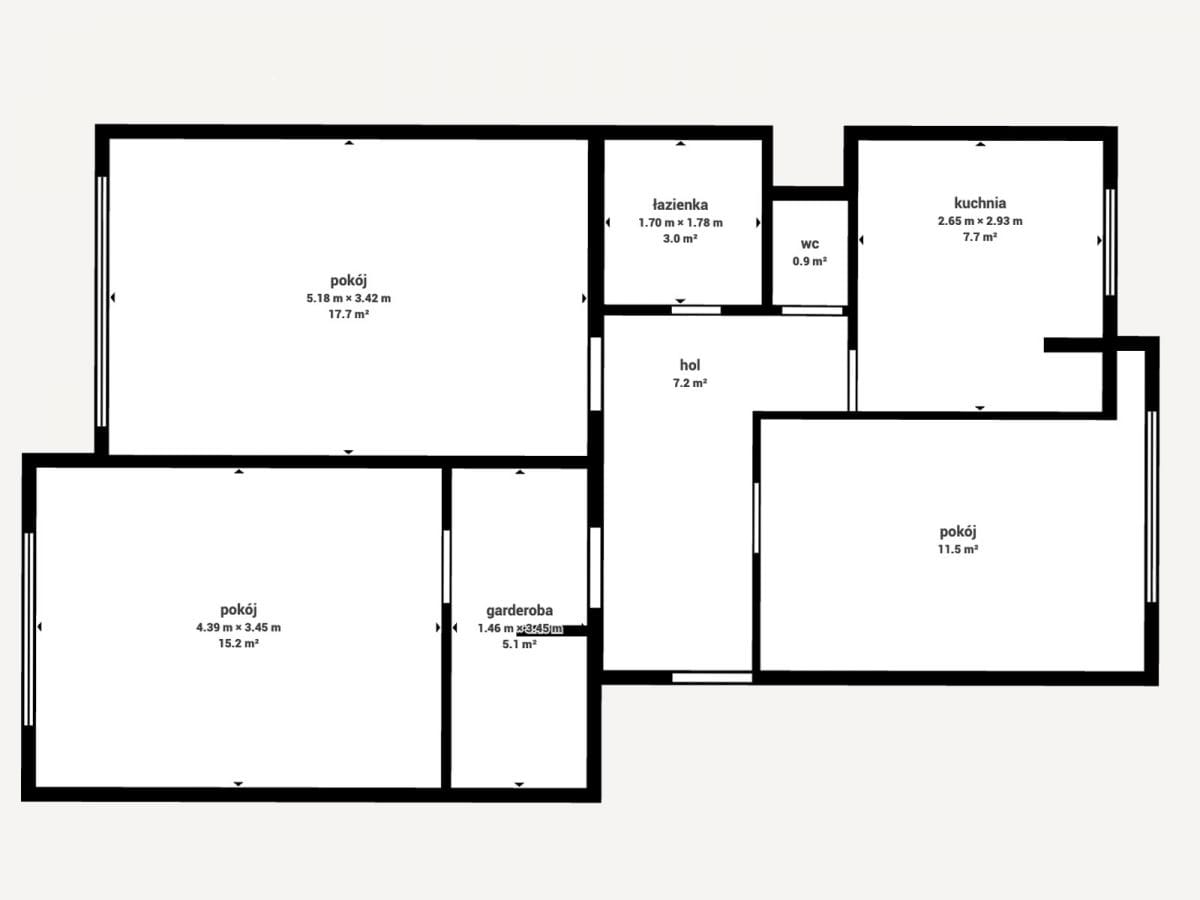 Mieszkanie 3 pokojowe na Sprzedaż