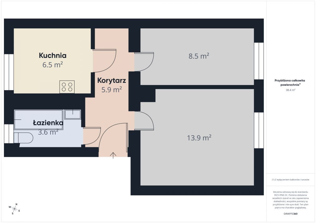 Mieszkanie 2 pokojowe na Sprzedaż