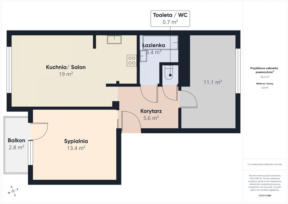 Mieszkanie 3 pokojowe na Sprzedaż