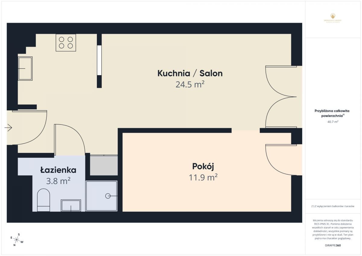 Mieszkanie 2 pokojowe na Sprzedaż