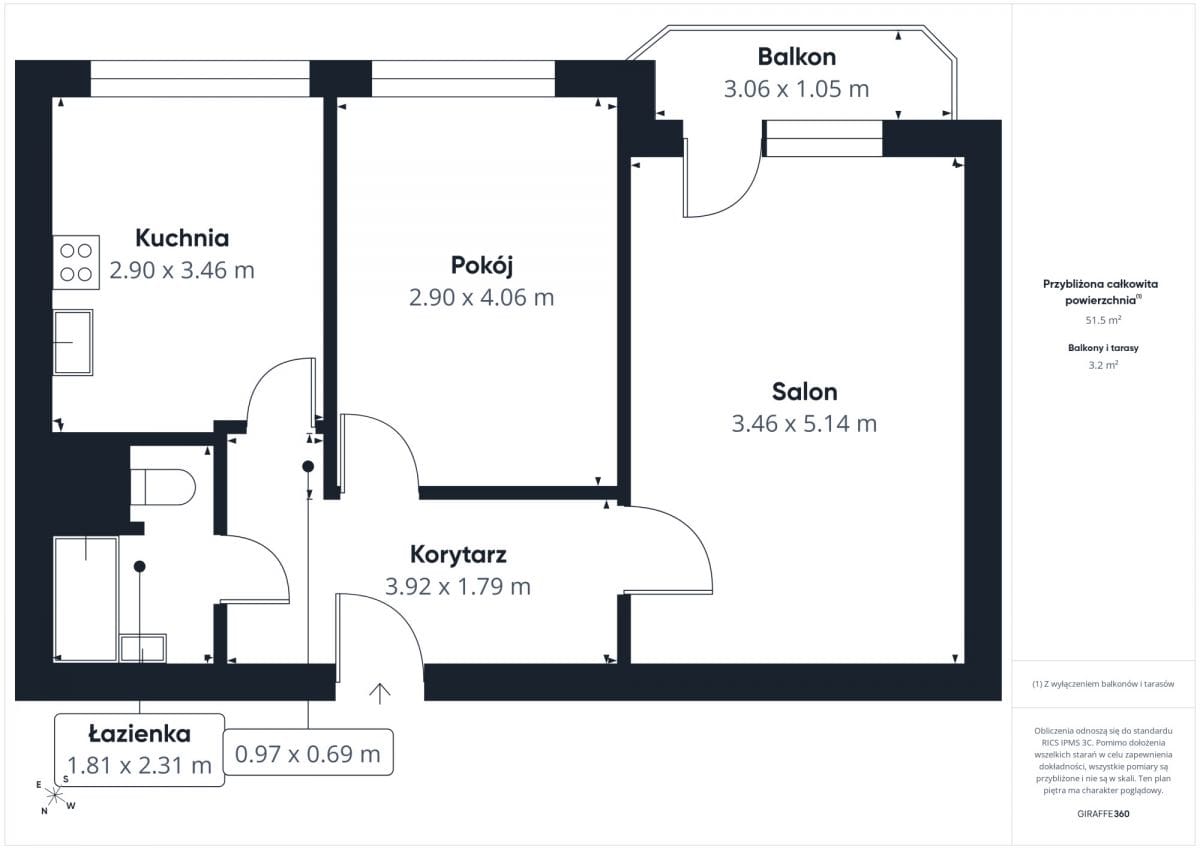 Mieszkanie 2 pokojowe na Sprzedaż