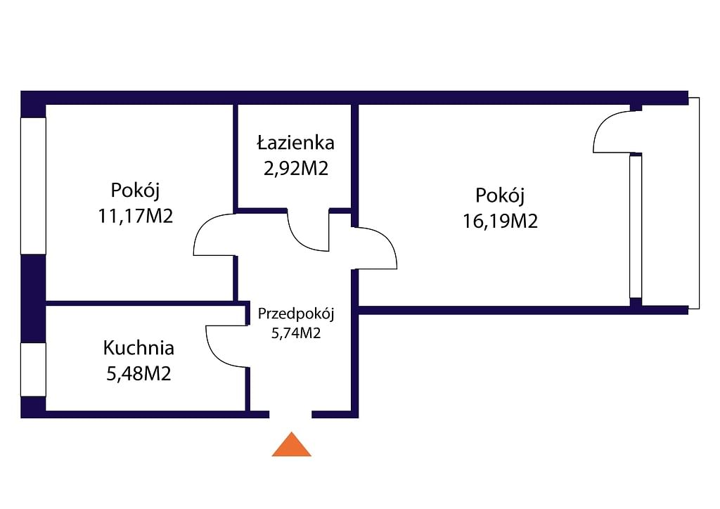 Mieszkanie 2 pokojowe na Sprzedaż