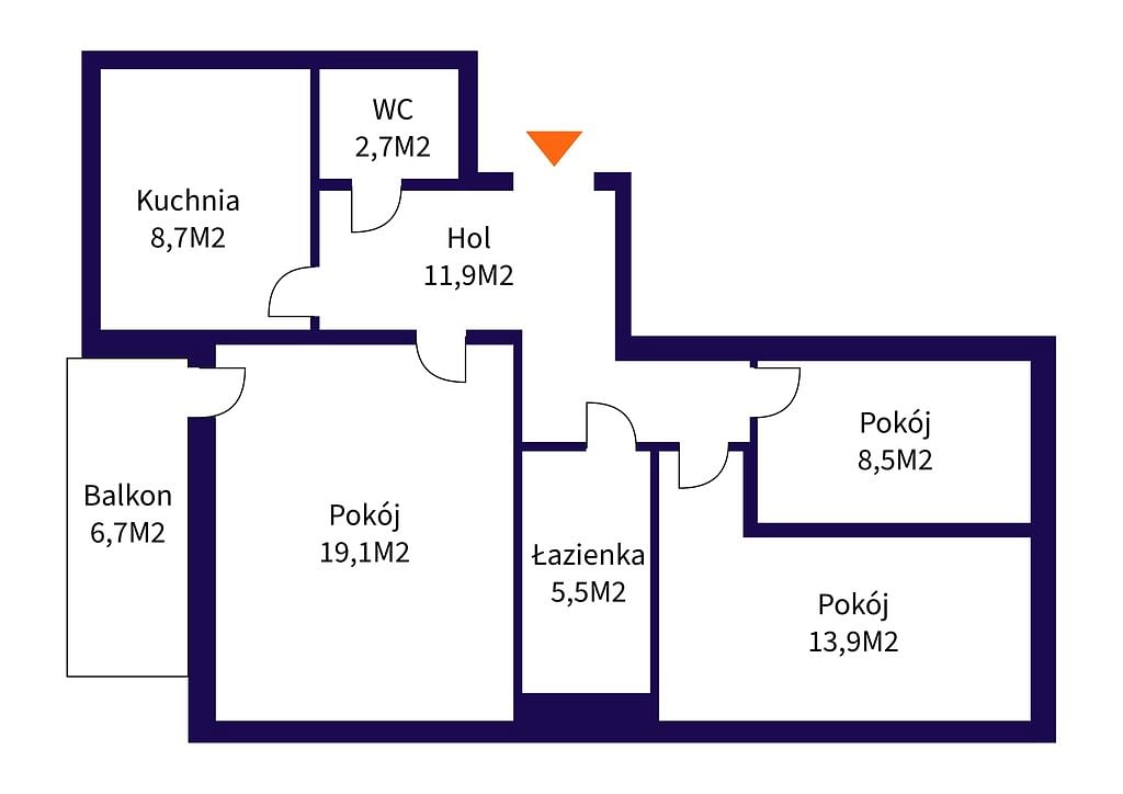 Mieszkanie 3 pokojowe na Sprzedaż