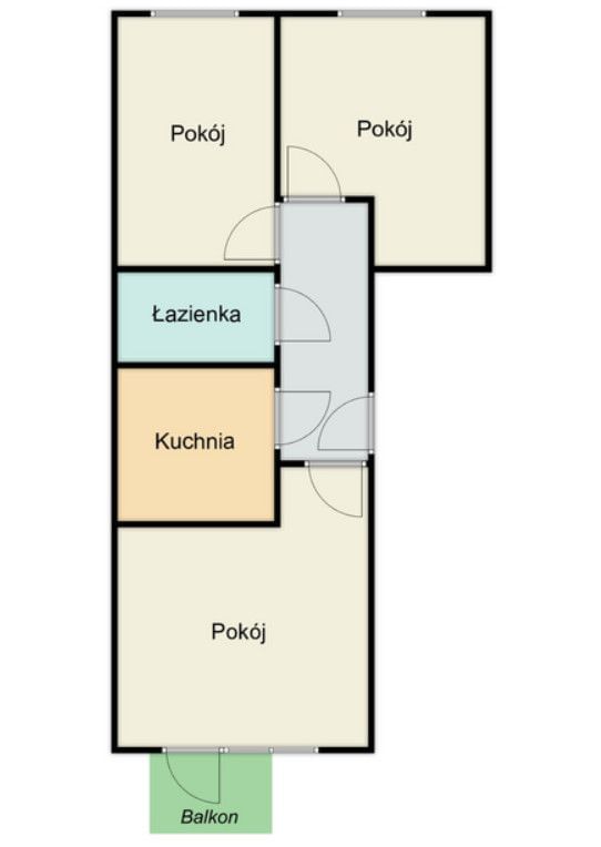 Mieszkanie 3 pokojowe na Sprzedaż