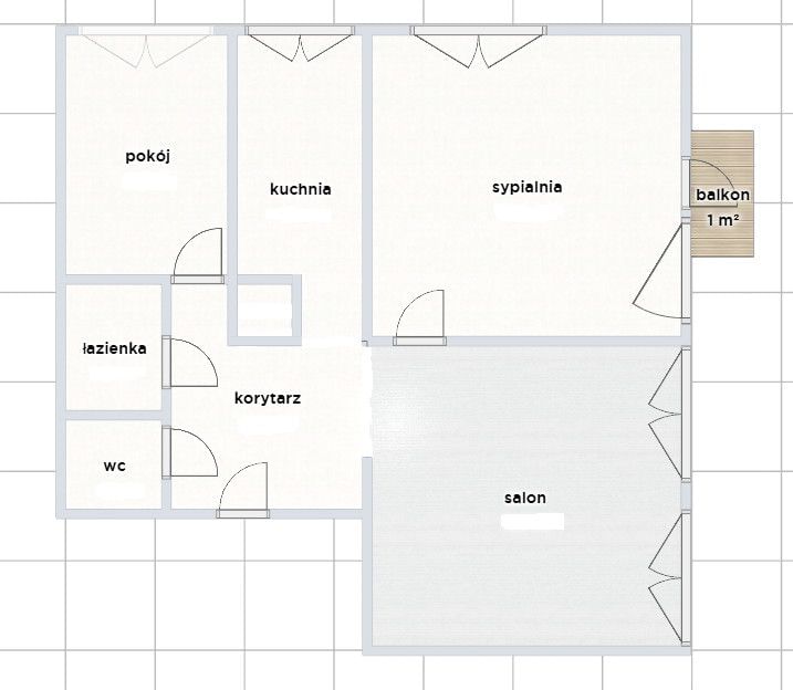 Mieszkanie 3 pokojowe na Sprzedaż